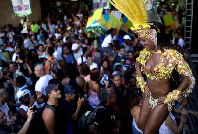 In Brazil, the carnival extravaganza started