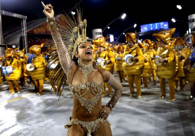 A carnival extravaganza started in Brazil