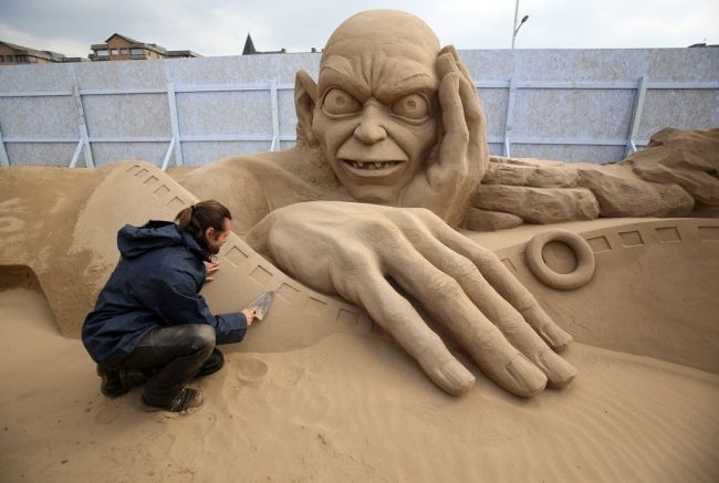 Фестиваль пісочної скульптури в Англії