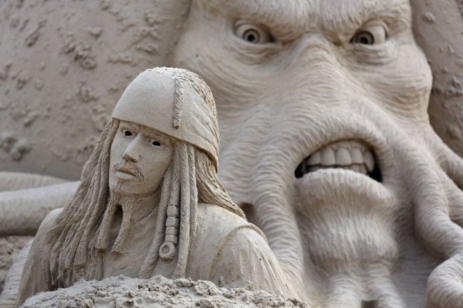 Фестиваль песочной скульптуры в Англии