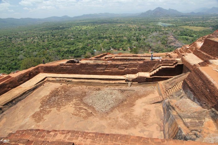 The unique plateau of Sigiriya