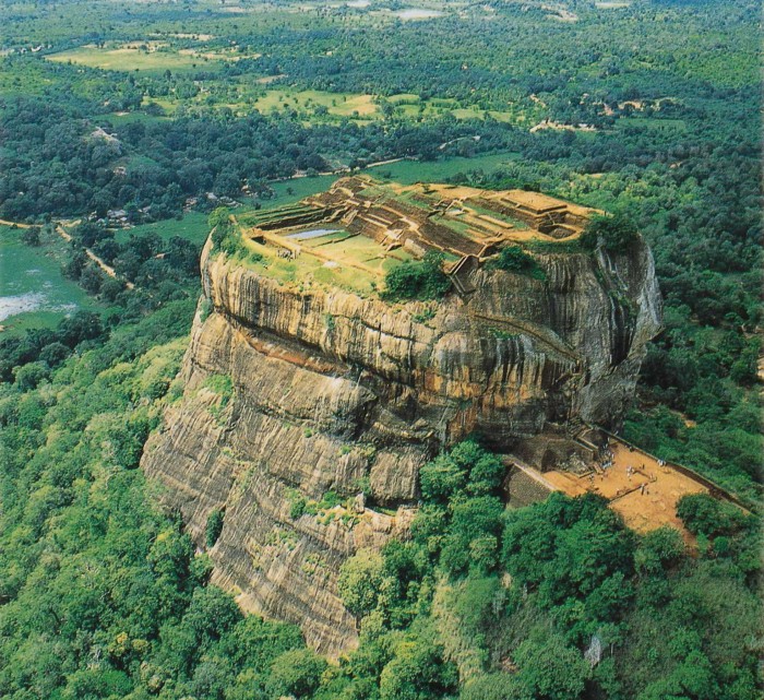 The unique plateau of Sigiriya