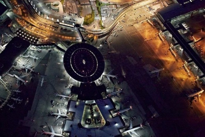 View of planes from above and from below