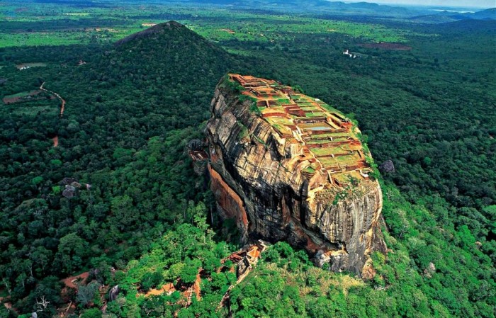 The unique plateau of Sigiriya