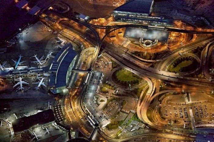 View of planes from above and from below