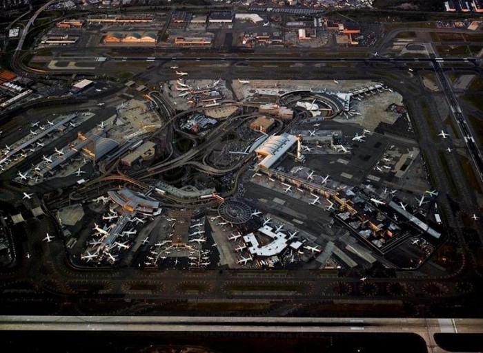 View of planes from above and from below