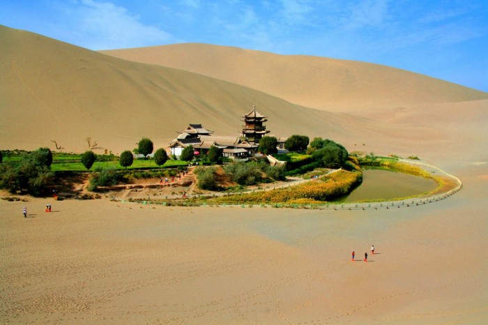 Unusual oasis in China