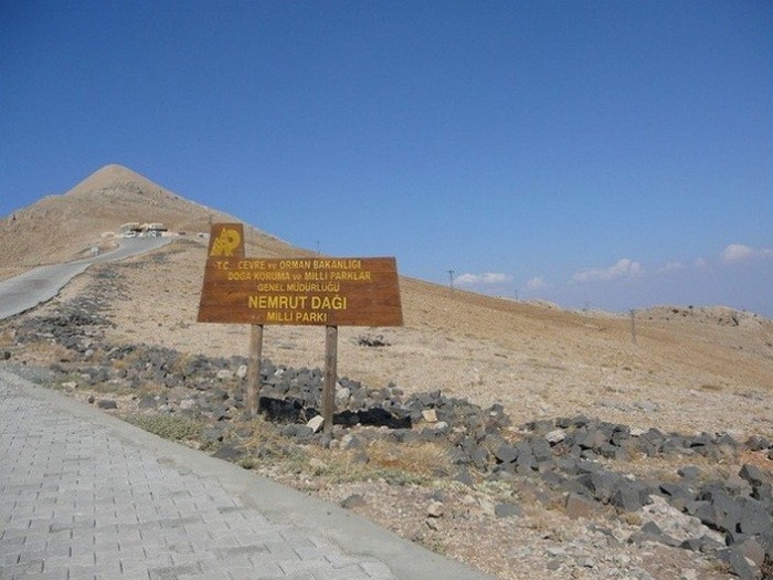 Ancient ruins on top of the Nemrut Mountain