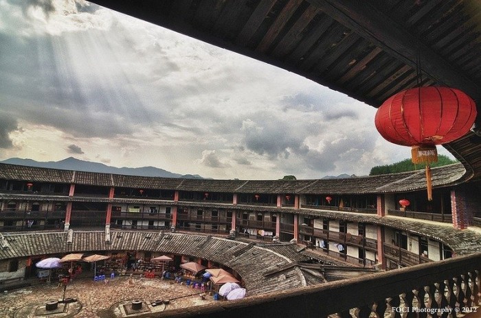 An ancient castle of tulou in Fujian