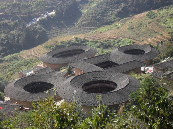 An ancient castle of tulou in Fujian