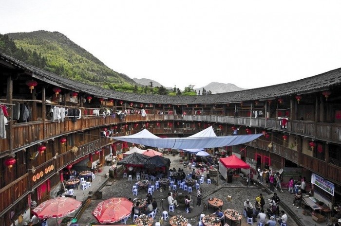 An ancient castle of tulou in Fujian