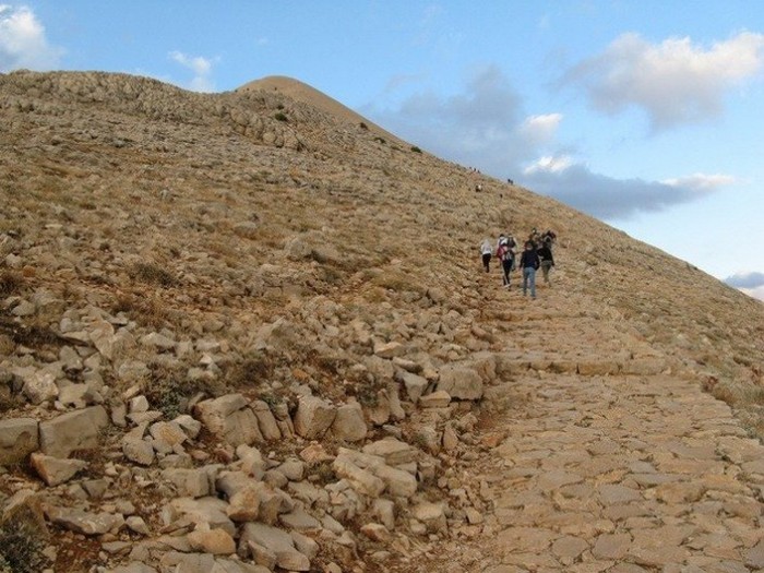 Ancient ruins on top of the Nemrut Mountain