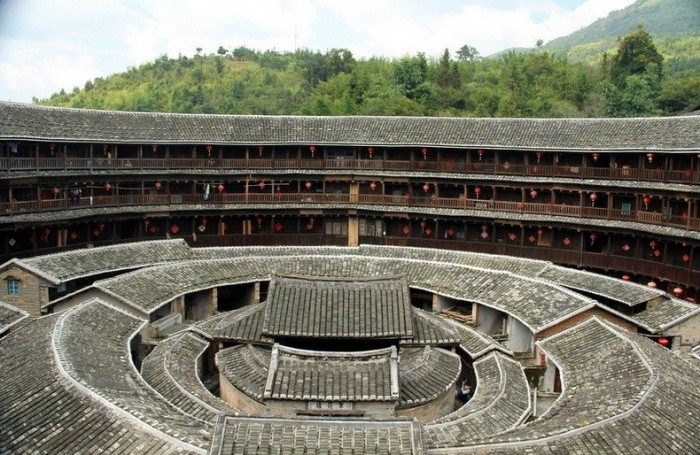 An ancient castle of tulou in Fujian