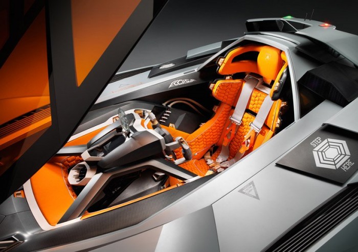 Concept car Lamborghini Egoista to the 50th anniversary