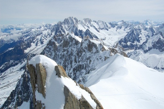 Midday peak of Aiguille du Midi