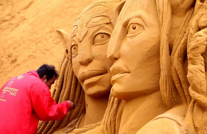 The largest festival of sculptures made of sand in Belgium