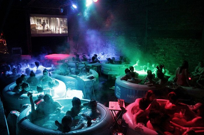 A new trend in movie screenings & Hot Tub Cinema