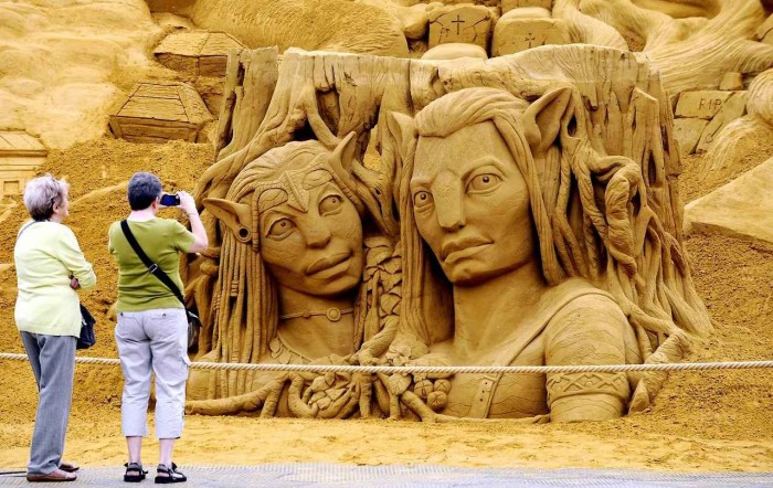 Крупнейший фестиваль скульптур из песка в Бельгии