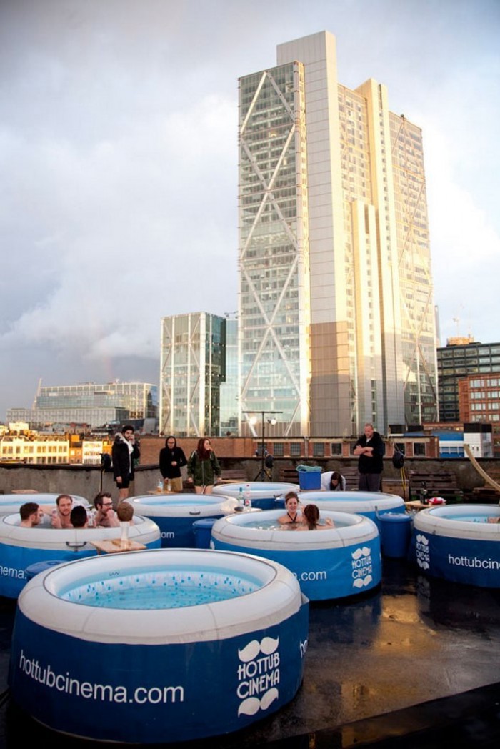 The new trend in movie screenings & Hot Tub Cinema