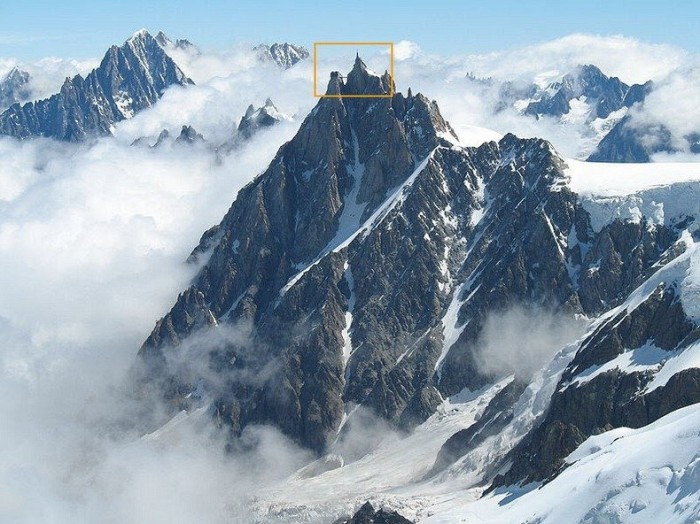 Midday peak Aiguille du Midi