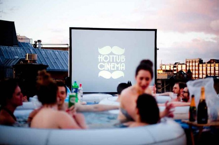 A new trend in movie screenings & Hot Tub Cinema