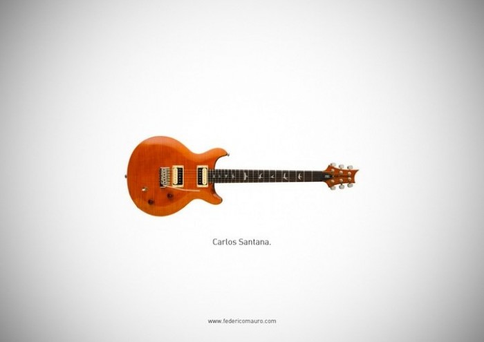The history of music in famous guitars of famous musicians