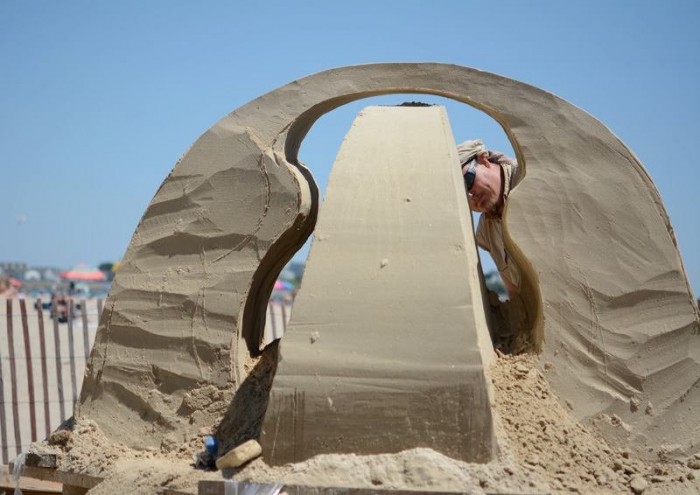 Sand sculpture festival in Hampton