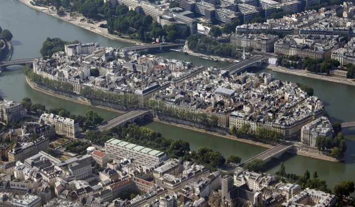 Paris from a bird's eye view