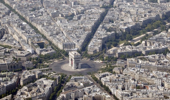 Paris from a bird's eye view