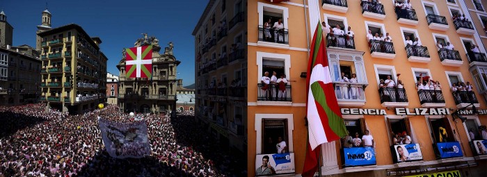 The Festival of San Fermin 2013 and the flight from the bulls