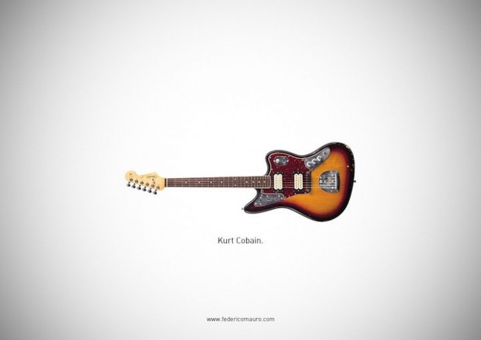 The history of music in famous guitars of famous musicians