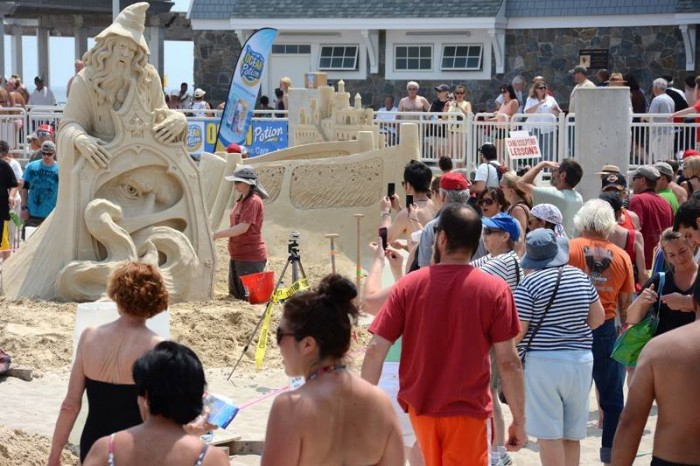 Festival of sculptures from sand in Hampton