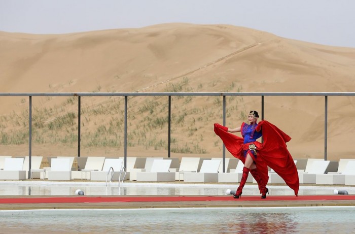 Desert Lotus Hotel & flower in the singing sands