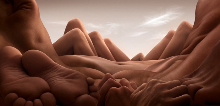 Landscapes of Carl Warner's human bodies