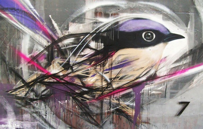 Bird Street Art L7M