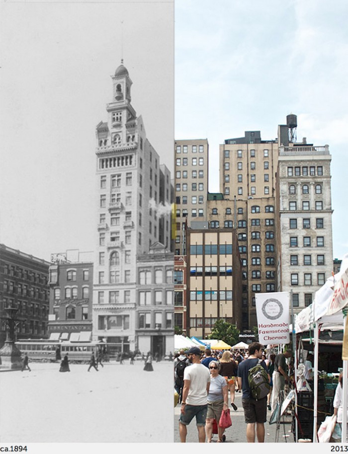 New York then and now