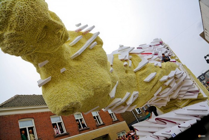 Giant floral parade sculptures