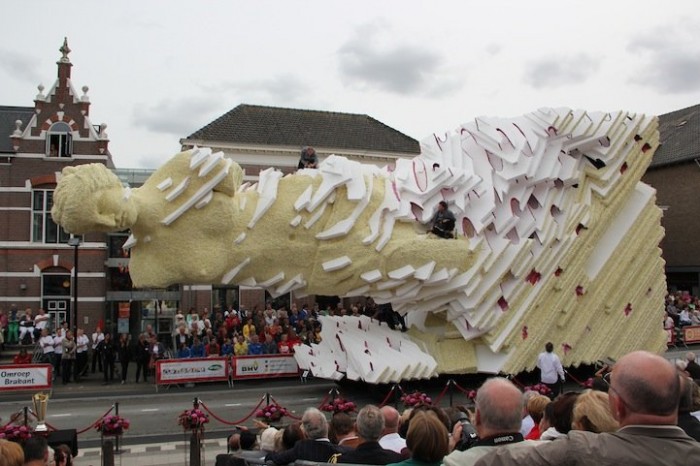 Giant floral parade sculptures