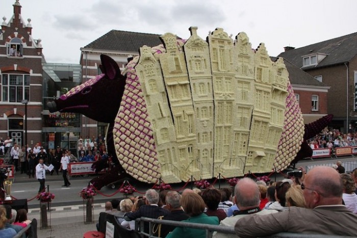 Гігантські квіткові скульптури параду & laquo; Corso Zundert 2013 & raquo;