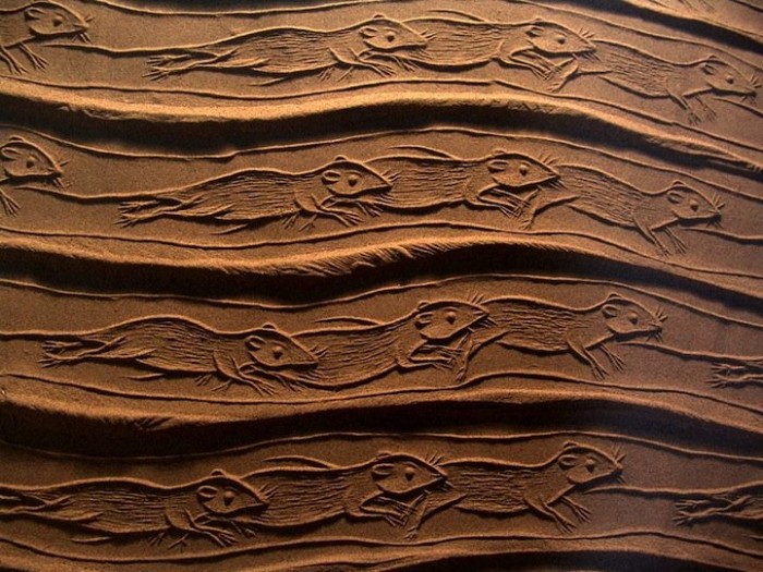 Рисунки на песке в проекте «Sand Prints»