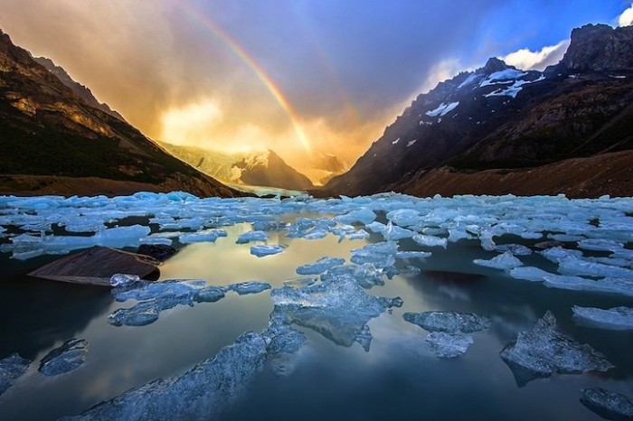 Successful photo of a double rainbow from around the world