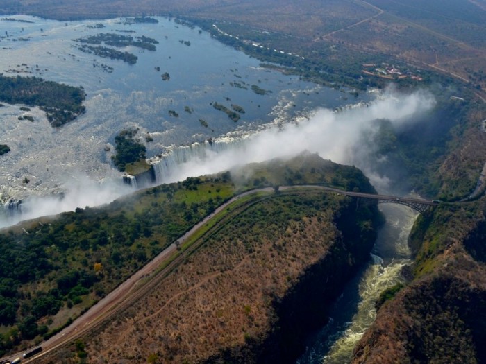 Victoria Falls & rattling smoke of Africa