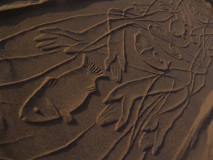 Малюнки на піску в проекті & laquo; Sand Prints & raquo;