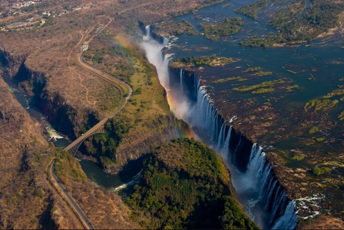 Victoria Falls & rattling smoke of Africa