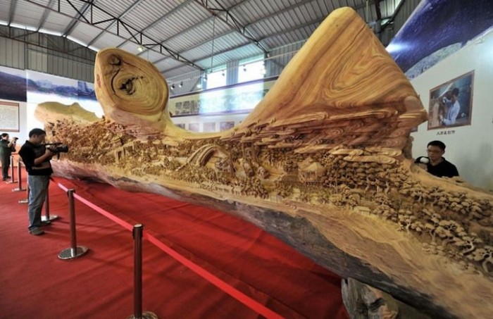 The biggest wooden sculpture in the world