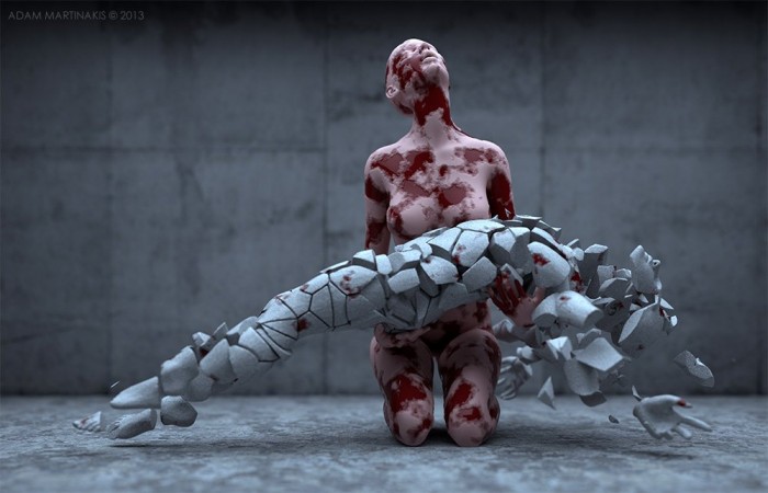Digital sculptures by Adam Martinakis