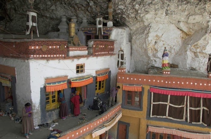 The unique monastery of Fuktal Gompa in India