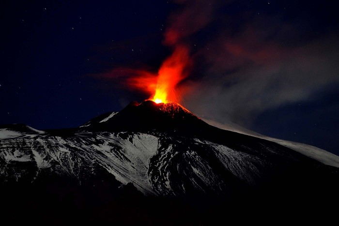 Volcanic eruptions: Sinabung VS Etna