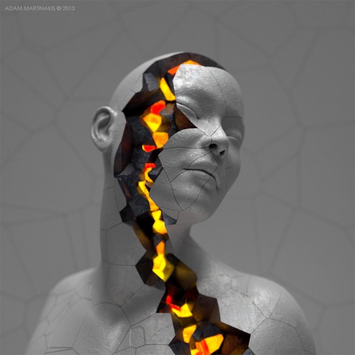 Digital sculptures by Adam Martinakis