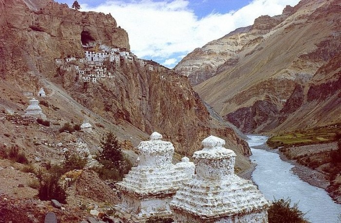 The unique monastery of Fuktal Gompa in India